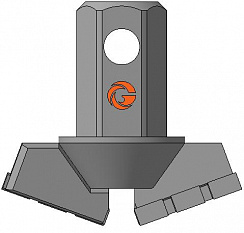 Долото шнековое лопастное ДЛЛ-95.42.Ш27 фото