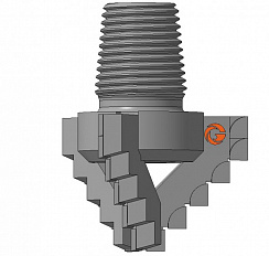 Долото шнековое лопастное Д3ЛК-112.З-34 фото