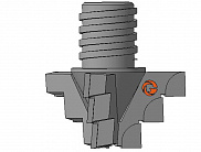 Долото шнековое лопастное Д3ЛП-76.36.Сп.28