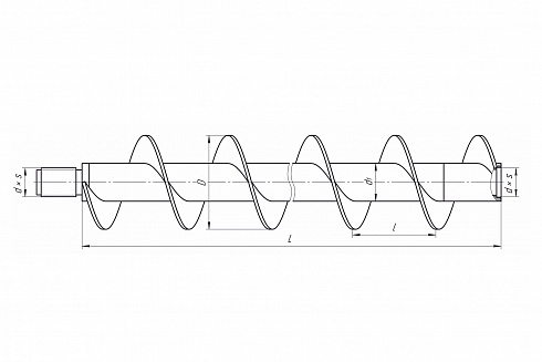 Шнек ШБ-72 L-1500 мм СП28 фото